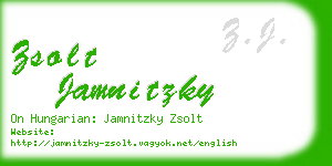 zsolt jamnitzky business card